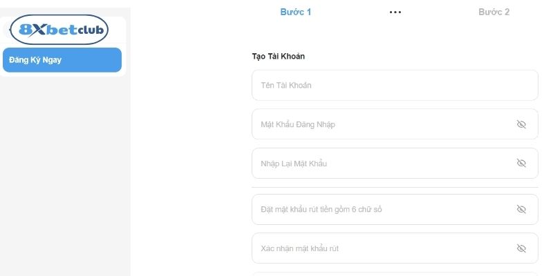 Điền thông tin để đăng ký làm đại lý 8XBet