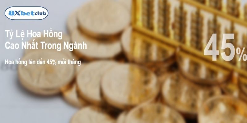 8XBet hỗ trợ link đại lý với tỷ lệ hoa hồng không đổi